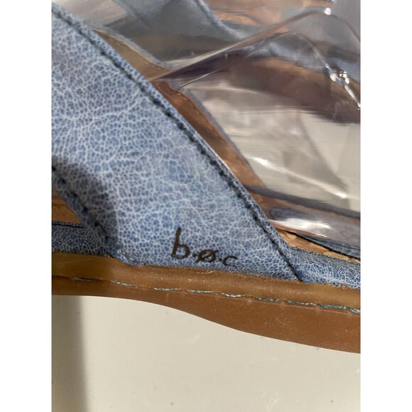 B.O.C Womens Blue Faux Leather Flip Flops Size 8 - Picture 11 of 16